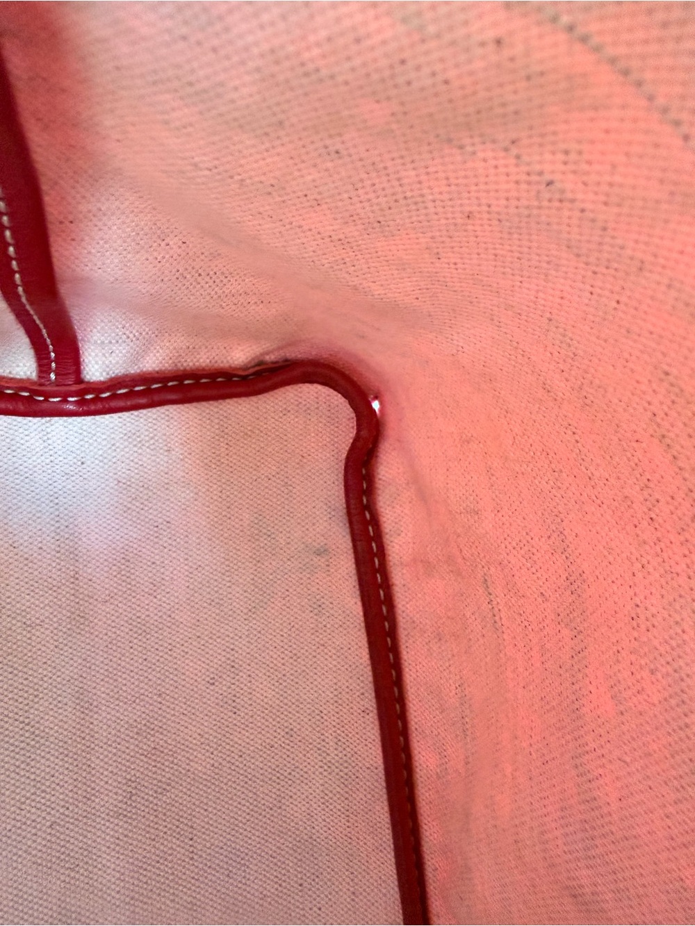 GOYARD Saint Louis PM Red Goyardine Tote Bag + Pouch - Picture 12 of 16